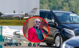 Privačiu lėktuvu į Kauną atvyko atlikėjas Pitbull