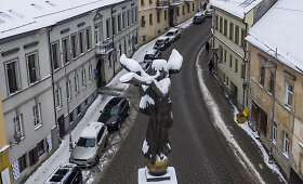 Žiema storu sniego sluoksniu užklojo Vilnių