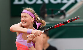 Petra Kvitova pateko į trečią &bdquo;Roland Garros&ldquo; varžybų ratą