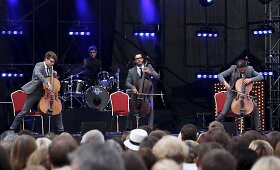 Festivalyje &bdquo;Midsummer Vilnius&ldquo; &ndash; violončelių trio i&scaron; Latvijos &bdquo;Melo-M&ldquo;