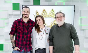 15min studijoje &ndash; didžiausio lietuvi&scaron;ko miuziklo &bdquo;Mindaugas Karalius&ldquo; aktoriai