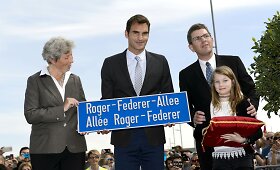 Rogerio Federerio alėjos atidarymo ceremonija