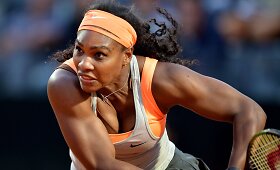 Serena Williams galingai pradėjo turnyrą Romoje