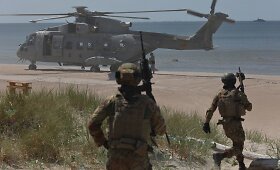 Pratybose &bdquo;Audros smūgis 2023&ldquo; vyko sąjungininkų jūrų desanto operacija