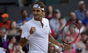 Rogeris Federeris pasiekė jau 13-ą Vimbldono ketvirtfinalį karjeroje
