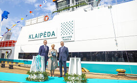 Kelto &bdquo;Klaipėda&ldquo; krik&scaron;tynų ceremonija