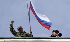 Sevastopolyje prorusi&scaron;ki Krymo aktyvistai užėmė Ukrainos karinių jūrų pajėgų &scaron;tabą