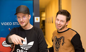 15min studijoje &ndash; dainininkas Jurgis Brūzga ir &scaron;okėjas Naglis Bierancas