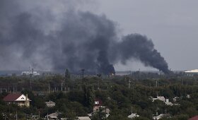 Donecko oro uoste įsiplieskė susirėmimai tarp Ukrainos pajėgų ir smogikų