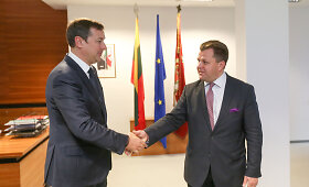 Vilniaus mero kabinete susitiko Artūras Zuokas ir Mantas Adomėnas