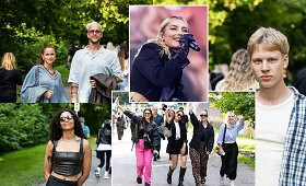 Gerbėjai renkasi į Jessicos Shy koncertą Kalnų parke