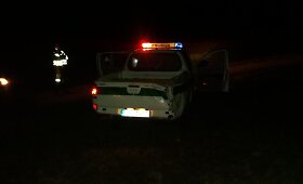 Eismo įvykyje &Scaron;irvintų rajone apgadintas policijos pareigūnų automobilis