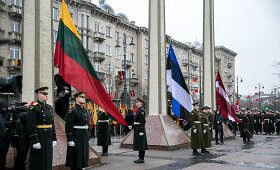 Baltijos valstybių vėliavų pakėlimo ceremonija
