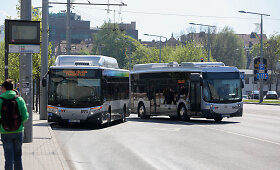 Nauji ispani&scaron;ki autobusai jau važinėja Vilniaus gatvėmis