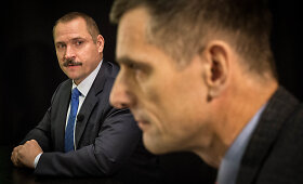 15min.lt konferencijoje kalba Lietuvos policijos antiteroristinių operacijų rinktinės &bdquo;Aras&ldquo; vadas Viktoras Grabauskas ir buvęs VSD direktorius Gediminas Grina