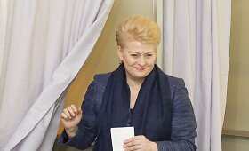 Dalia Grybauskaitė balsavo prezidento rinkimuose