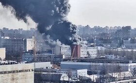 Didžiulis gaisras Sankt Peterburge