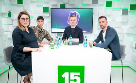 15min studijoje &bdquo;Eurovizijos&ldquo; apžvalga su Lauru Lučiūnu, Dovile Filmanavičiūte ir Alen Chicco