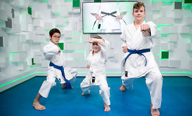 15min studijoje &ndash; i&scaron;skirtinė karate profesionalų pamoka