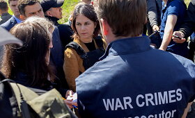 Vokietijos užsienio reikalų ministrė Annalena Baerbock lankėsi Ukrainoje