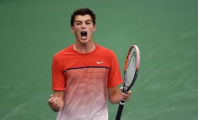 Tayloras Fritzas &bdquo;Memphis Open&ldquo; ketvirtfinalyje nugalėjo Benjaminą Beckerį