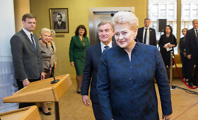 Prezidentė Dalia Grybauskaitė susitiko su Seimo vadovybe