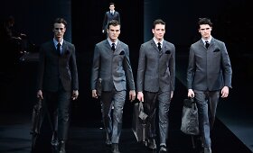 &bdquo;Emporio Armani&ldquo; kolekcijos pristatymas Milano vyrų mados savaitėje