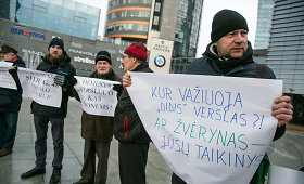 Žvėryno gyventojų piketas prie Vilniaus miesto savivaldybės