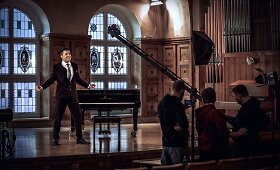Pauliaus Stalionio ir Rasos Donielos vaizdo klipo filmavimas