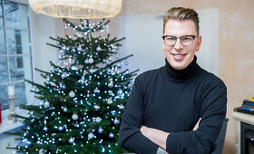 Kalėdų eglė Saugirdo Vaitulionio namuose