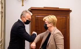 Gitanas Nausėda susitiko su kandidate į ministres pirmininkes Ingrida &Scaron;imonyte