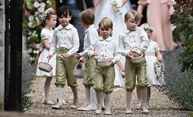 Princas George'as ir princesė Charlotte tetos Pippos Middleton vestuvėse