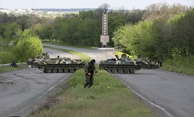 Ukrainos kariai užblokavo kelius į Slovjanską