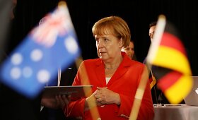 Angela Merkel paragino Vakarų &scaron;alis neprarasti vilties ginče su Rusija