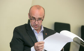 LBF viceprezidentas Pauliaus Zabielsko ir LBF generalinio sekretorius Antano Arie&scaron;kos spaudos koferencija