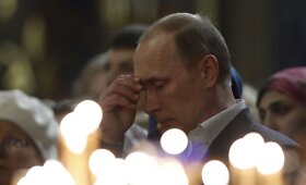 Vladimiras Putinas dalyvavo ortodoksų Kalėdų pamaldose Sočyje