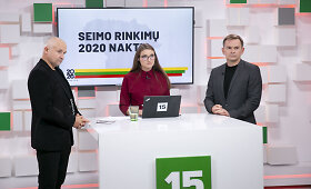 15min studijoje &ndash; speciali transliacija Seimo rinkimų rezultatams aptarti