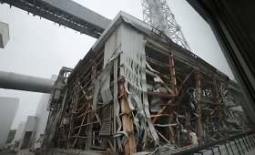 Radiacijos paveiktos zonos Fuku&scaron;imos atominės elektrinės apylinkėse