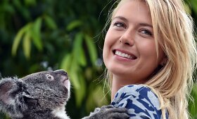 Marija &Scaron;arapova apsilankė &bdquo;Lone Pine&ldquo; koalų draustinyje Brisbene