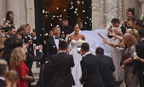 Bastiano Schweinsteigerio ir Anos Ivanovič vestuvės Venecijos bažnyčioje