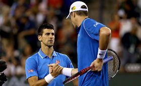 Novakas Džokovičius sulaukė pasiprie&scaron;inimo, bet pateko į ketvirtfinalį Indian Velse