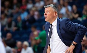 Trenerių dvikova - D.Adomaičio ir &Scaron;.Jasikevičiaus emocijos