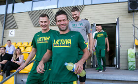 Pirma Lietuvos krep&scaron;inio rinktinės treniruotė Palangoje
