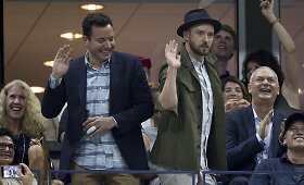 Justinas Timberlake'as ir Jimmy Fallonas teniso turnyre &bdquo;U.S. Open&ldquo;