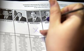 JAV prezidentinės kampanijos pirminius rinkimus Puerto Rike laimėjo Marco Rubio