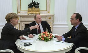 A.Merkel ir F.Hollande'as susitiko su V.Putinu