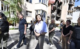 Diana Nausėdienė lankosi Bučoje ir Irpinėje