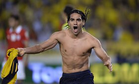 Kolumbijos futbolo rinktinės ir sirgalių triumfas i&scaron;kovojus kelialapį į pasaulio čempionatą