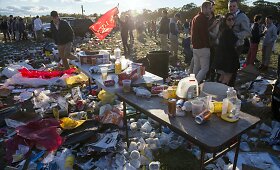 Naujojo Džersio žirgų lenktynėse &ndash; upės alkoholio ir linksmybės