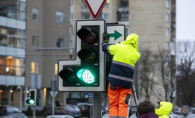 Vilniuje grąžinamos lentelės su žaliomis rodyklėmis